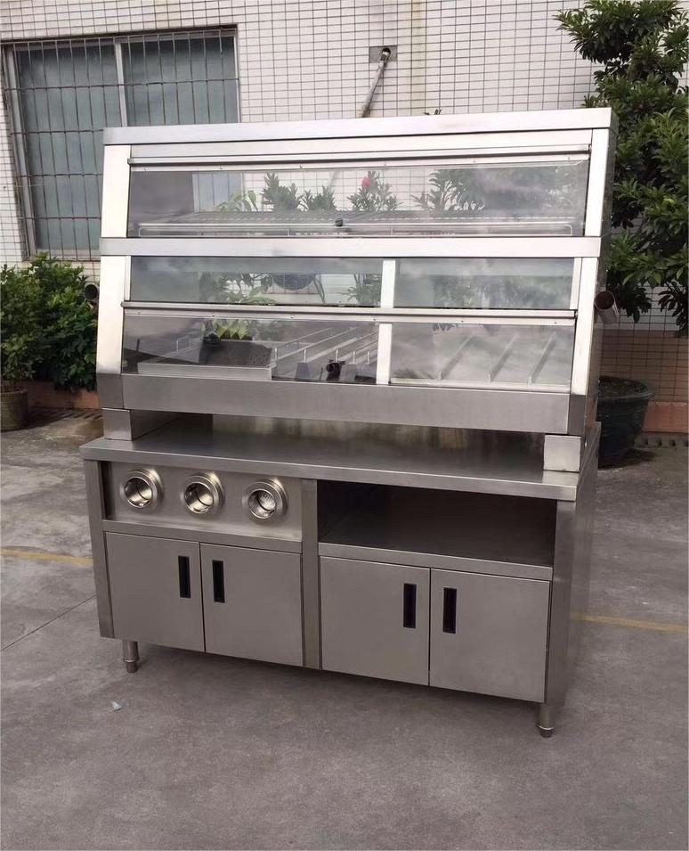 Food Warmer Display - Factory 2 Layers Tabletop Warmer Cabinet