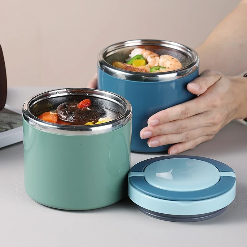 Food Warmer Display - 630/1000ml Insulated Food Jar, Stainless Steel