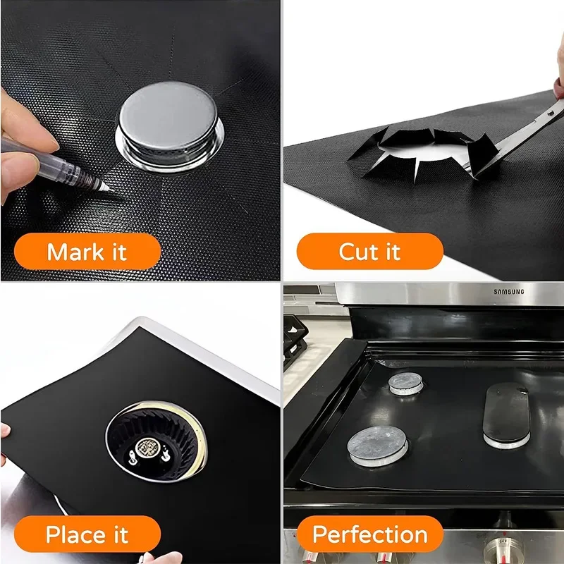 2/4 Pcs Gas Stove Protector Co - огляд і ціна Commercial Kitchen Hood Installation