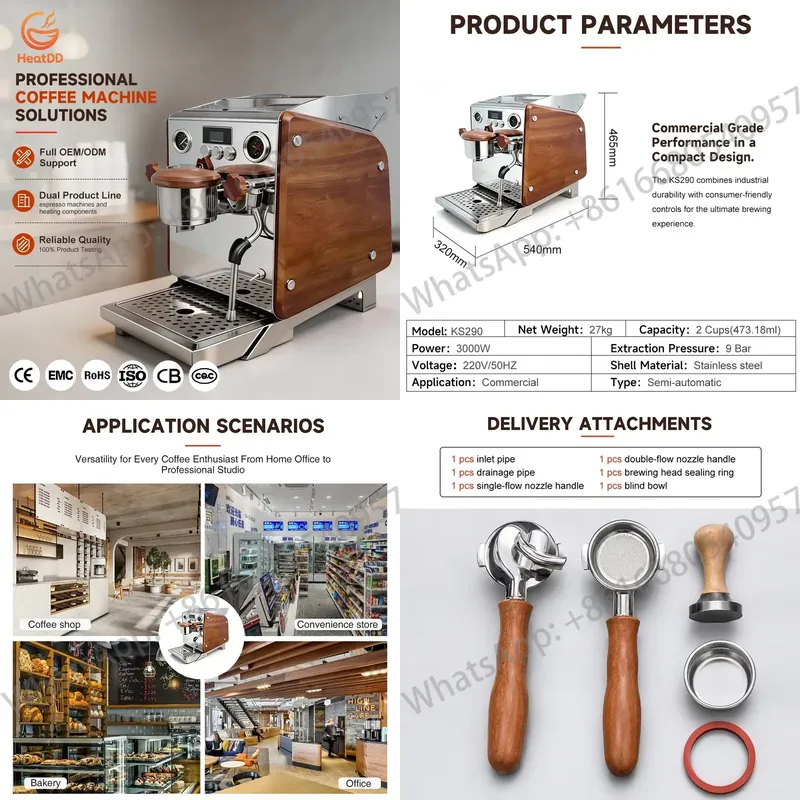 High Efficiency Commercial Hom - огляд і ціна Commercial Espresso Machine