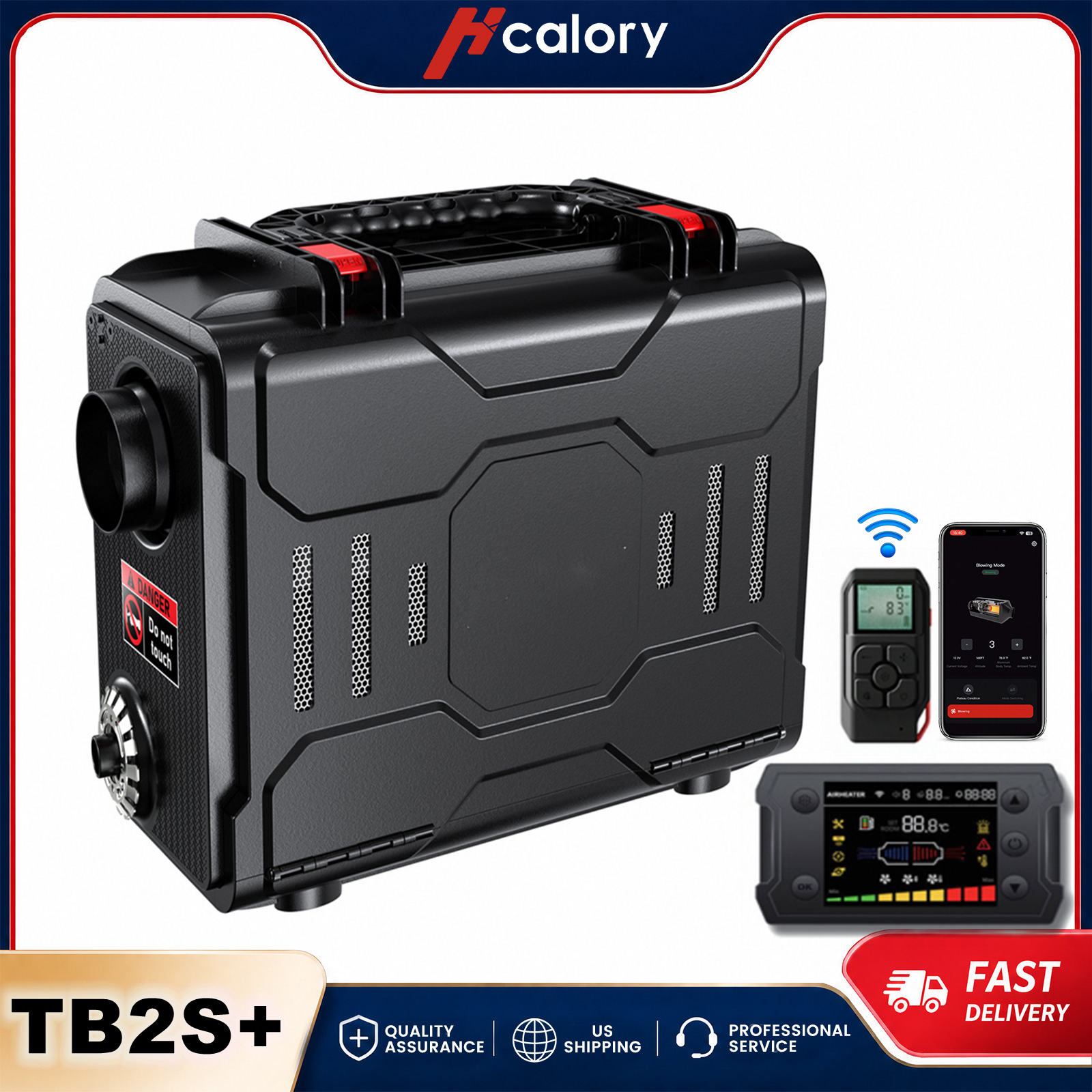 Hcalory TB2S+ 8KW Diesel Heate - огляд і ціна Food Warmer Display