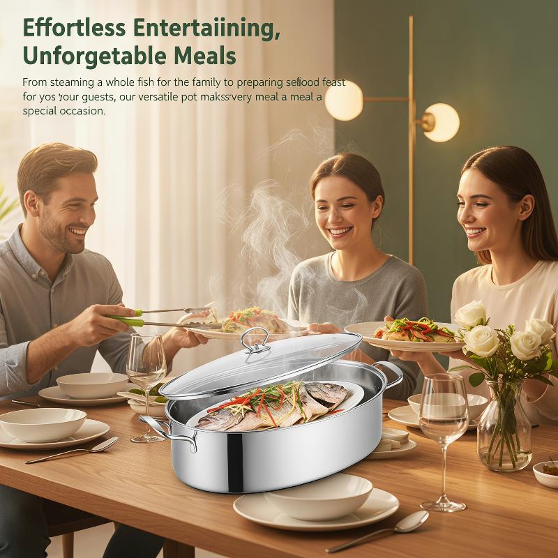 New Oval Shape 410 Stainless S - огляд і ціна Induction Cooker Commercial