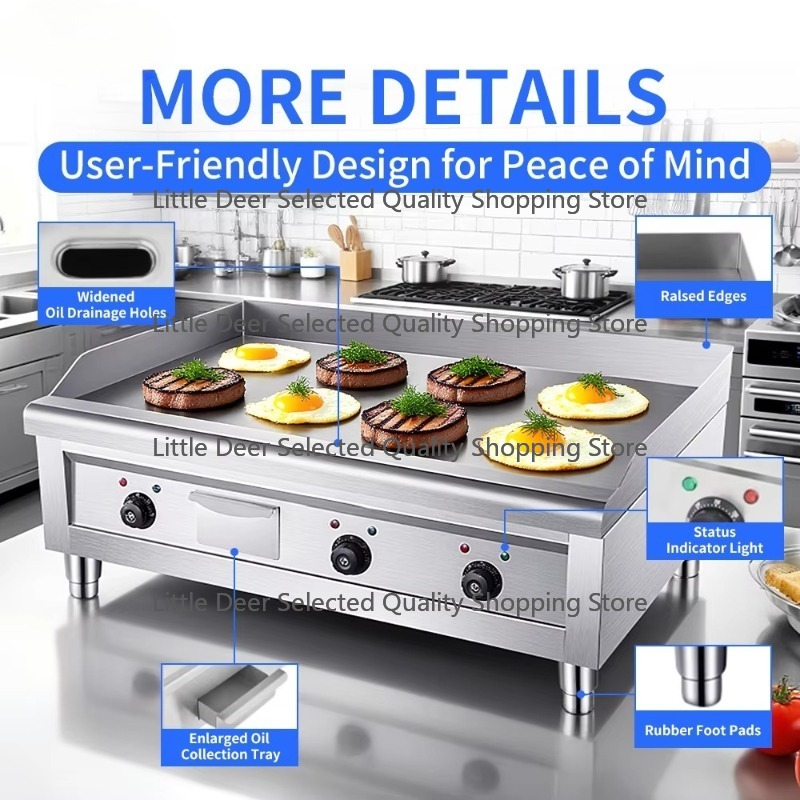 16mm Commercial Restaurant Kit - огляд і ціна Commercial Kitchen Griddle