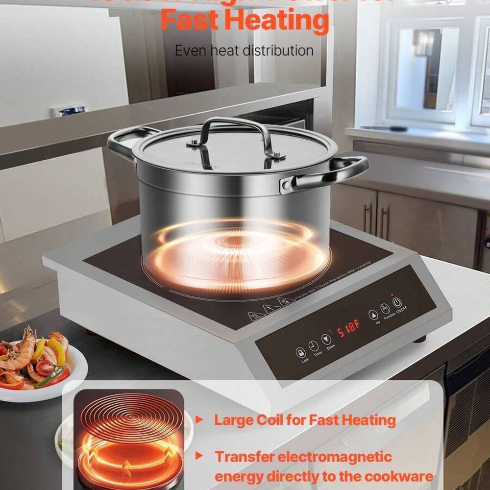 Portable Cooktop, 1800W Commer - огляд і ціна Induction Cooker Commercial