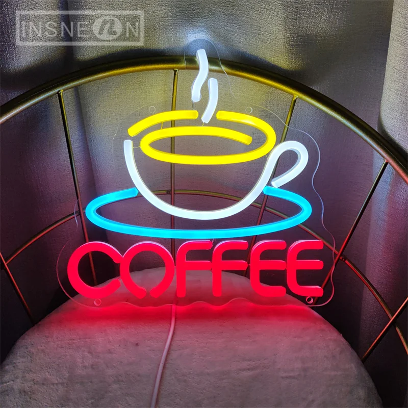 Coffee Cup Designed Neon Sign  - огляд і ціна Commercial Kitchen Walls