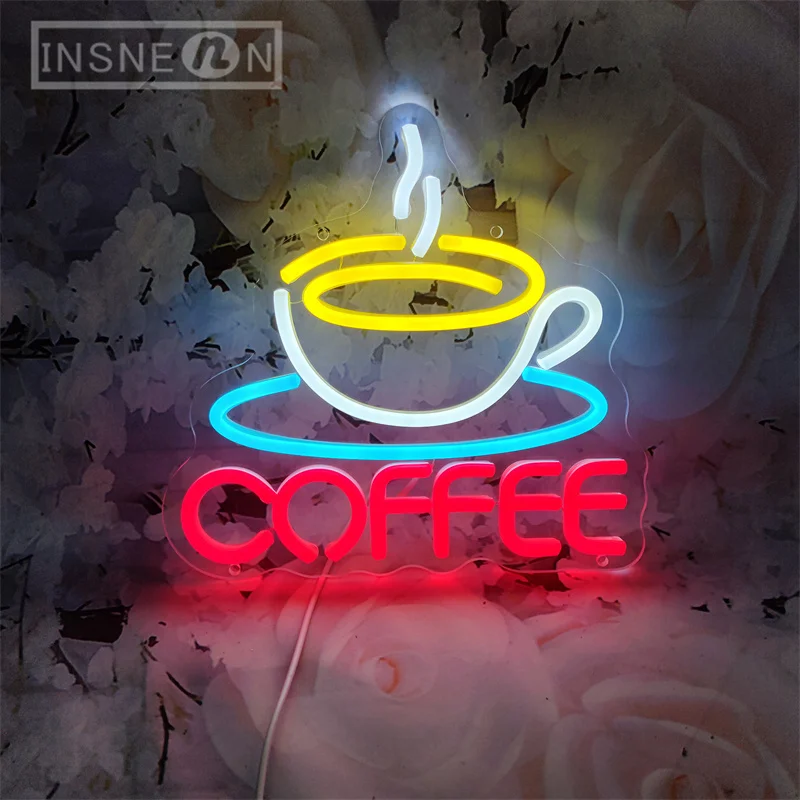 Coffee Cup Designed Neon Sign  - огляд і ціна Commercial Kitchen Walls