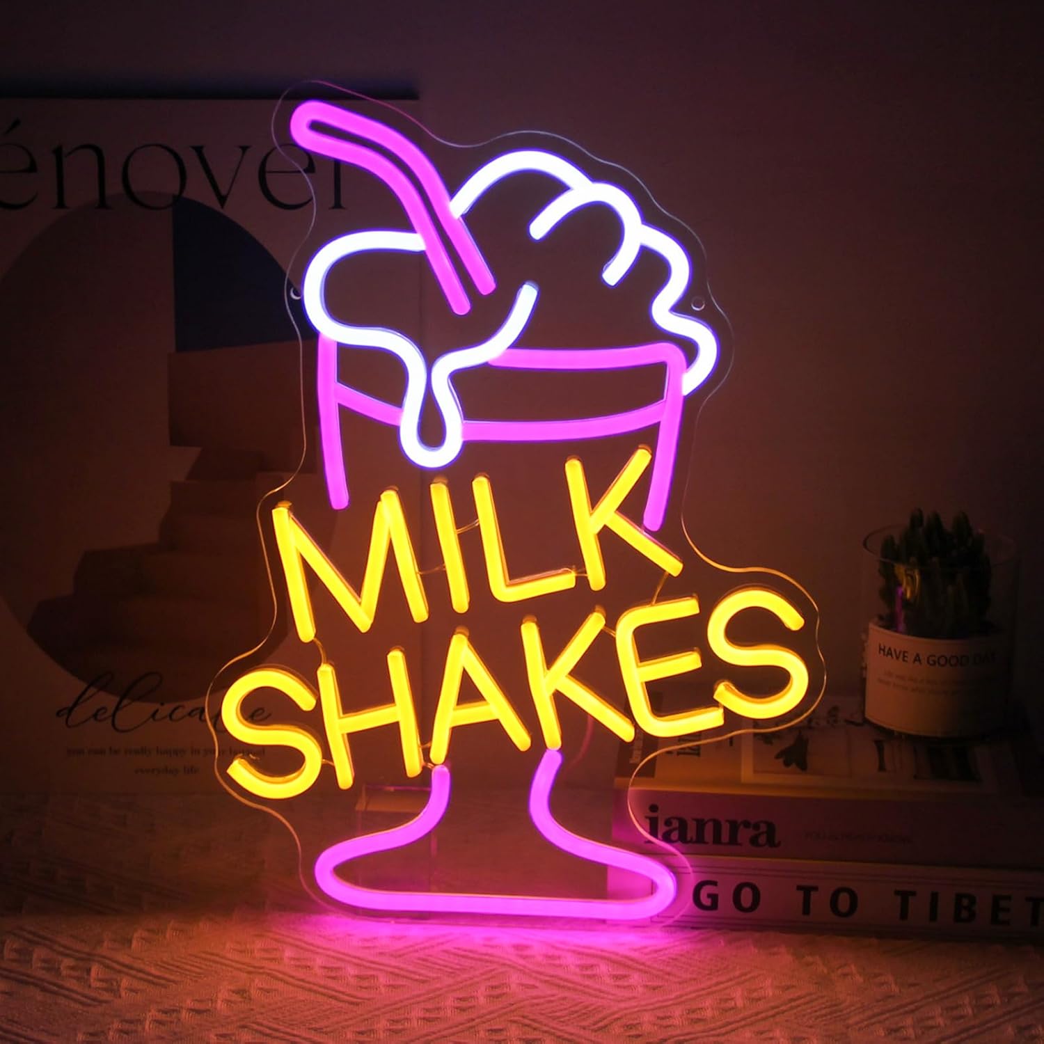 Milk Shakes Neon Sign LED Wall - огляд і ціна Commercial Kitchen Walls