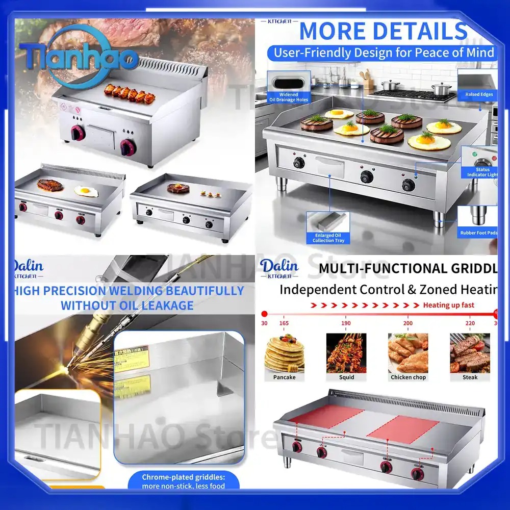 High Quality Non-Stick Flat Pl - огляд і ціна Commercial Kitchen Griddle