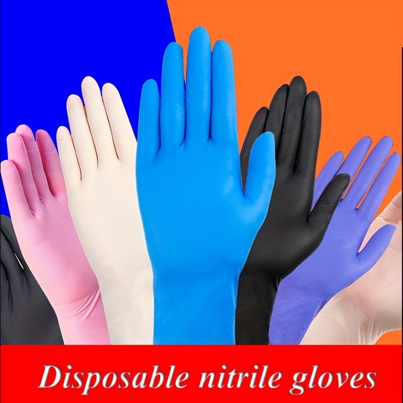 100PCS Disposable Nitrile Wate - огляд і ціна Commercial Kitchen Gloves