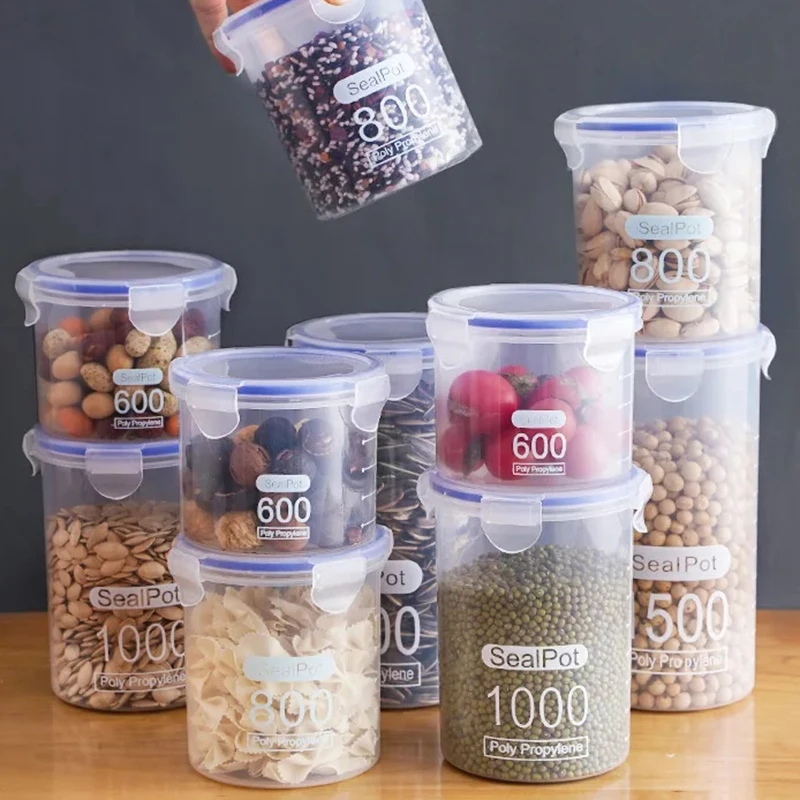 1/4PCS Sealed Jars With Scale  - огляд і ціна Commercial Kitchen Refrigerator